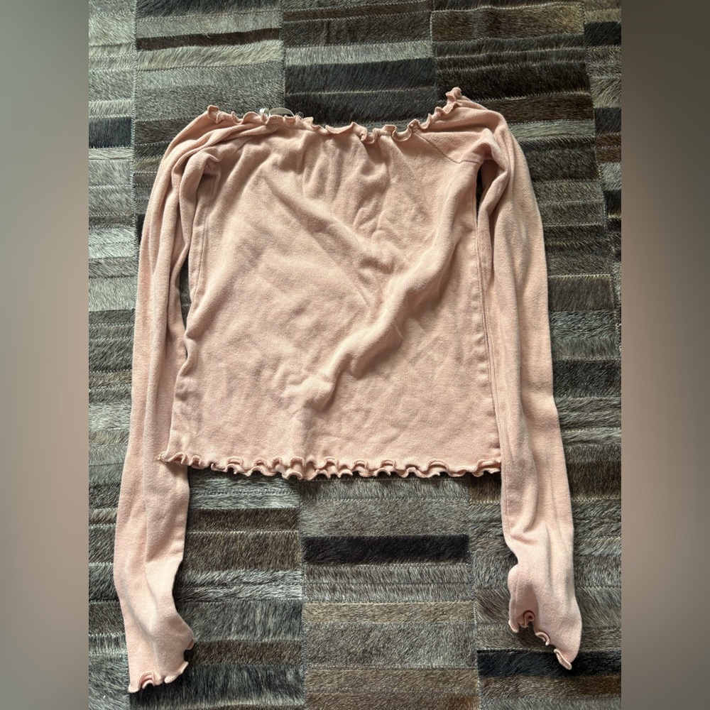 Forever 21 Blush Ruffled Blouse - Picture 3 of 3